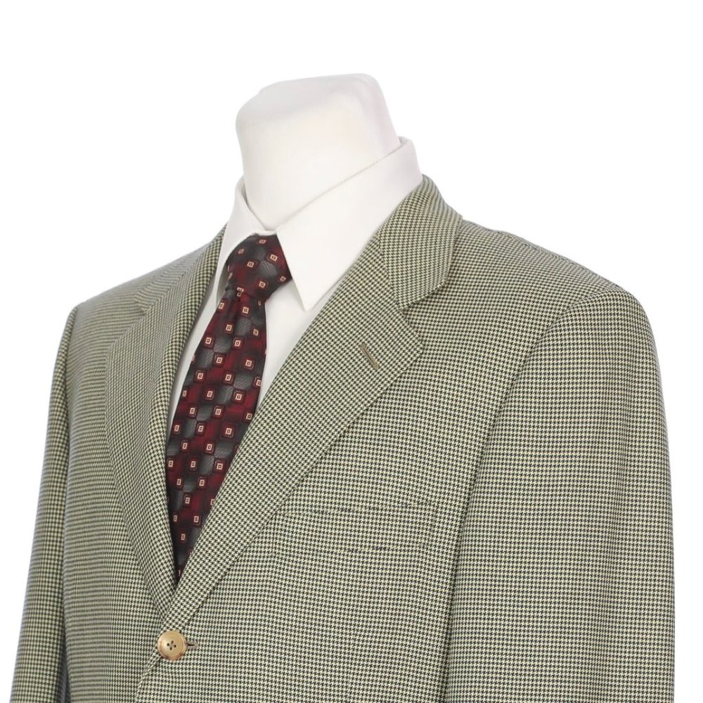 Ermenegildo Zegna Houndstooth Sport Coat 3 Button